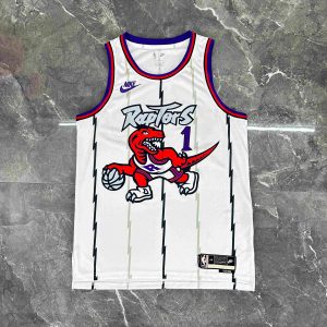 2026 Season Toronto Raptors Retro White #1 Tracy McGrady Jersey - Image 1