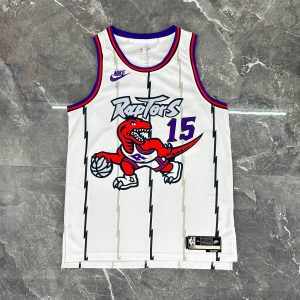 2026 Season Toronto Raptors Retro White #15 Vince Carter Jersey - Image 1