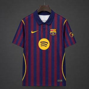 2027/28 Barcelona Home Blue Burgundy Stripes Jersey - Front