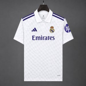 2027/28 Real Madrid Home White Polo Jersey - Front