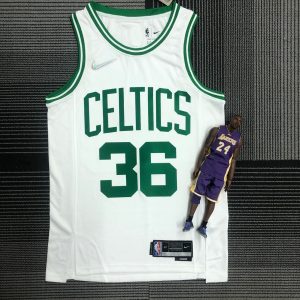 75th Anniversary Boston Celtics White #36 Marcus Smart Jersey - Image 1