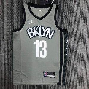 75th Anniversary Brooklyn Nets Jordan Edition #13 James Harden Jersey - Image 1