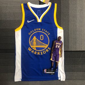 75th Anniversary Golden State Warriors Blue #0 Gary Payton II Jersey - Image 1