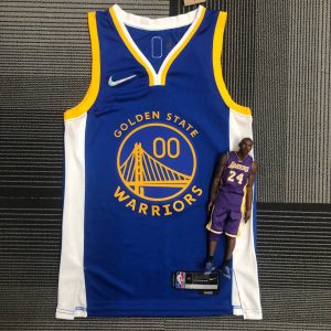 New arrivals 75th Anniversary Golden State Warriors Blue #00 Jonathan Kuminga Jersey - Image 1