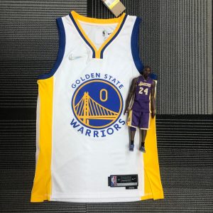 75th Anniversary Golden State Warriors White #0 Gary Payton II Jersey - Image 1
