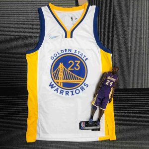 75th Anniversary Golden State Warriors White #23 Draymond Green Jersey - Image 1