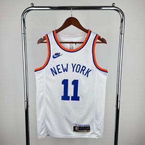 New arrivals 75th Anniversary New York Knicks Retro #11 Jalen Brunson Jersey - Image 1