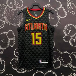 Atlanta Hawks Black Checkered #15 Vince Carter Jersey - Image 1