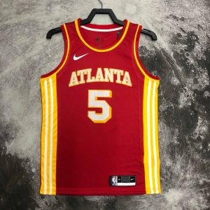 Atlanta Hawks Red #5 Dejounte Murray Jersey - Image 1