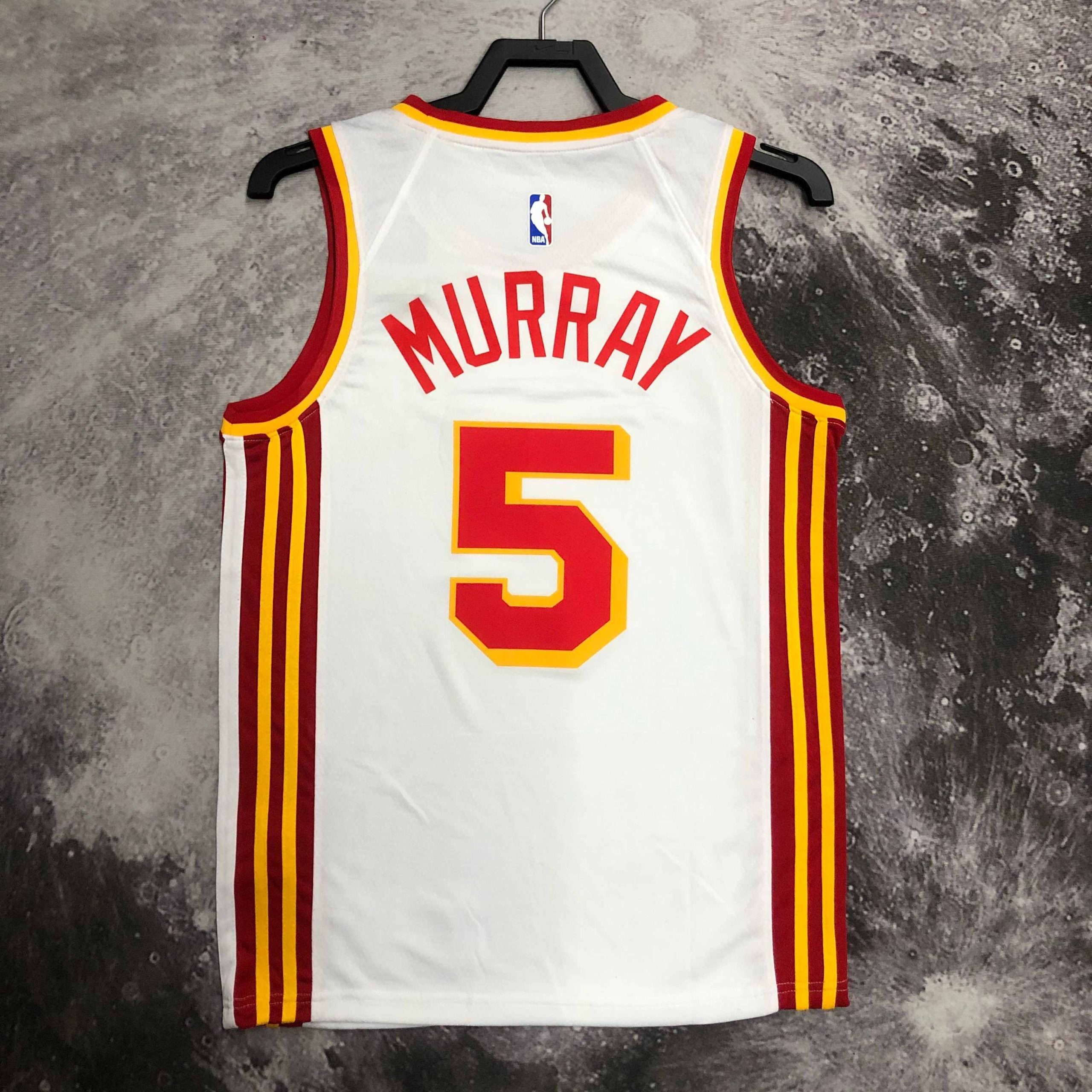 atlanta hawks white #5 dejounte murray jersey image 2 Atlanta Hawks White #5 Dejounte Murray Jersey - Image 2