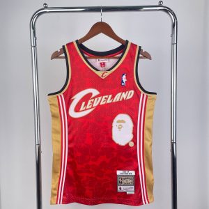 BAPE x M&N Collaboration Jersey Cleveland Cavaliers Ape Head - Image 1