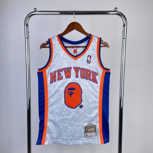 BAPE x M&N Collaboration Jersey New York Knicks Ape Head - Image 1