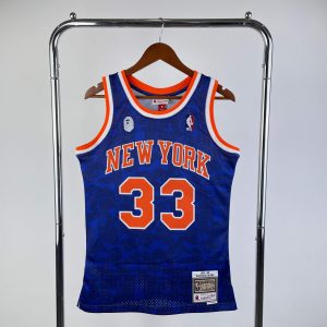 BAPE x M&N Collaboration Jersey New York Knicks Blue #33 - Image 1