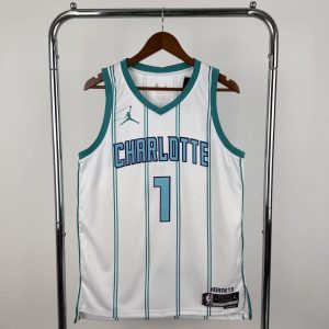 Charlotte Hornets White #1 Jersey - Image 1
