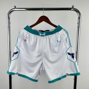 Charlotte Hornets White Basketball Shorts - Image 1