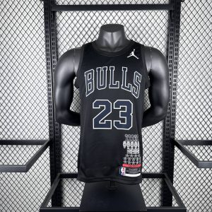 Chicago Bulls Black Special Edition #23 Michael Jordan Jersey - Image 1