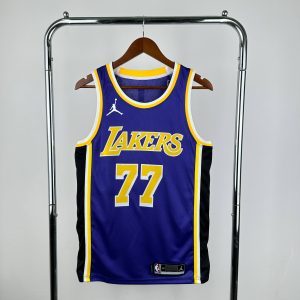 Sale Los Angeles Lakers Jordan Edition #77 Luka Doncic Jersey - Image 1