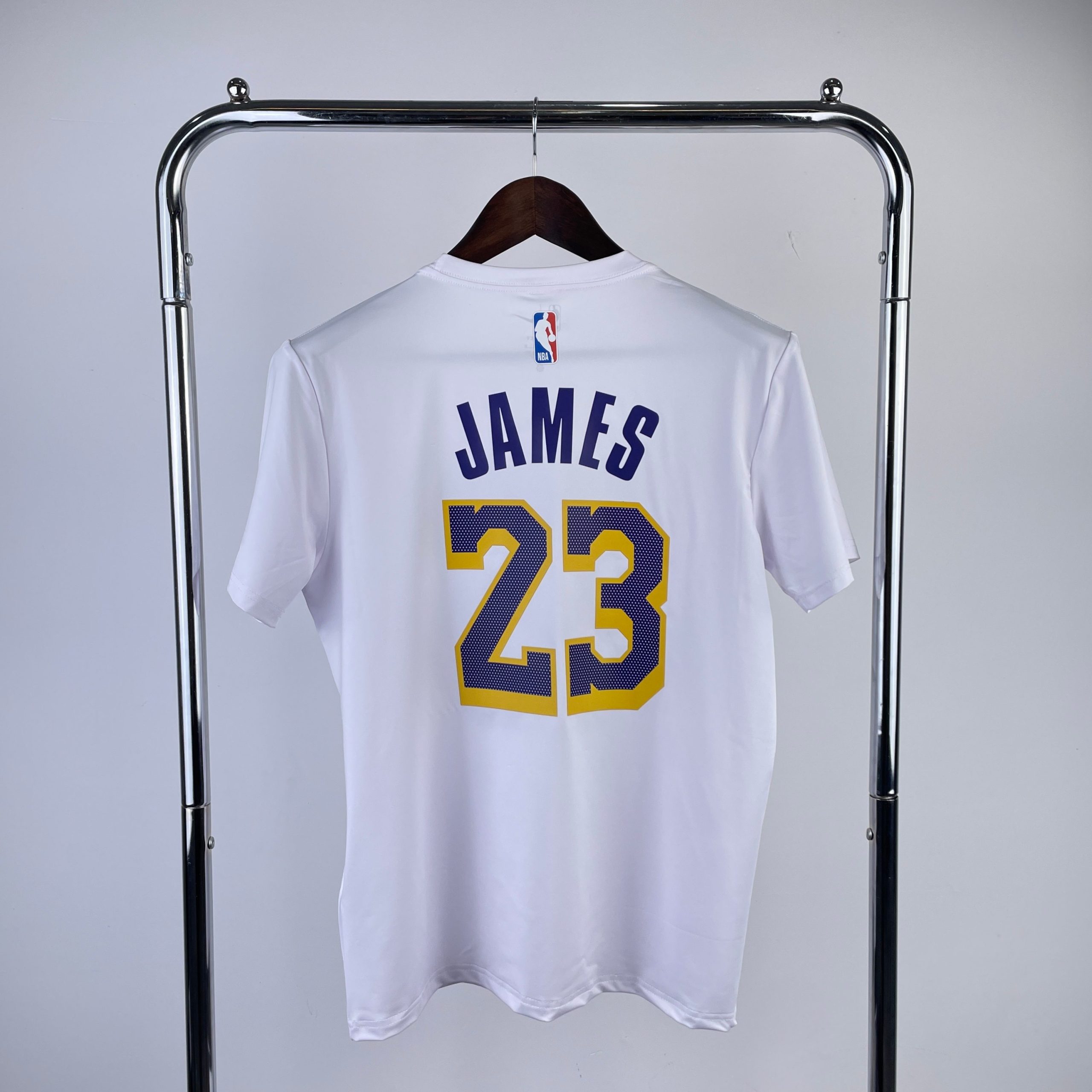 los angeles lakers white #23 quick dry t shirt image 2 Los Angeles Lakers White #23 Quick-Dry T-Shirt - Image 2