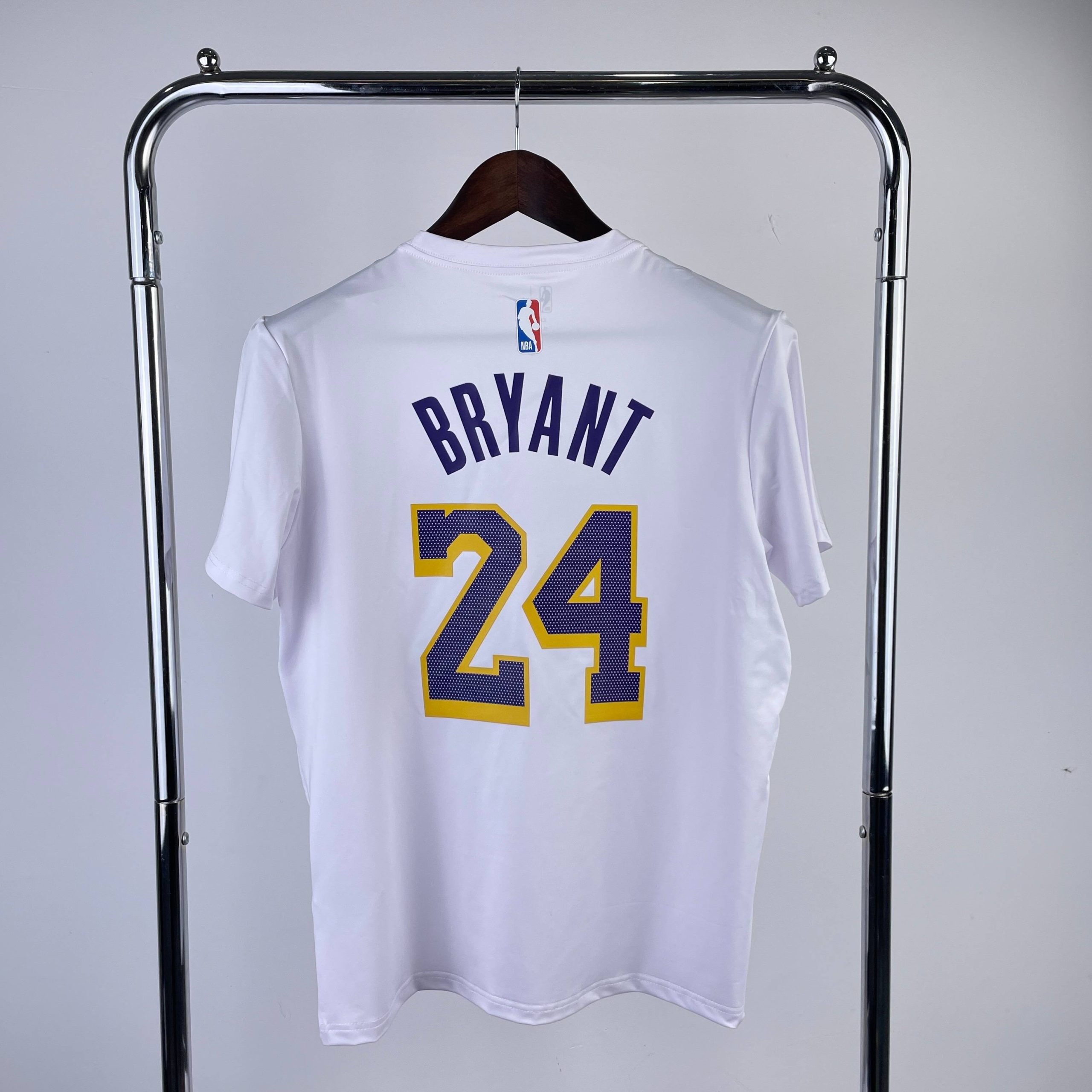 los angeles lakers white #24 quick dry t shirt image 2 Los Angeles Lakers White #24 Quick-Dry T-Shirt - Image 2