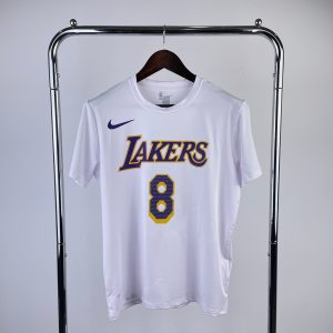 Sale Los Angeles Lakers White #8 Quick-Dry T-Shirt - Image 1
