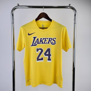 Sale Los Angeles Lakers Yellow #24 Quick-Dry T-Shirt - Image 1
