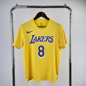 Sale Los Angeles Lakers Yellow #8 Quick-Dry T-Shirt - Image 1