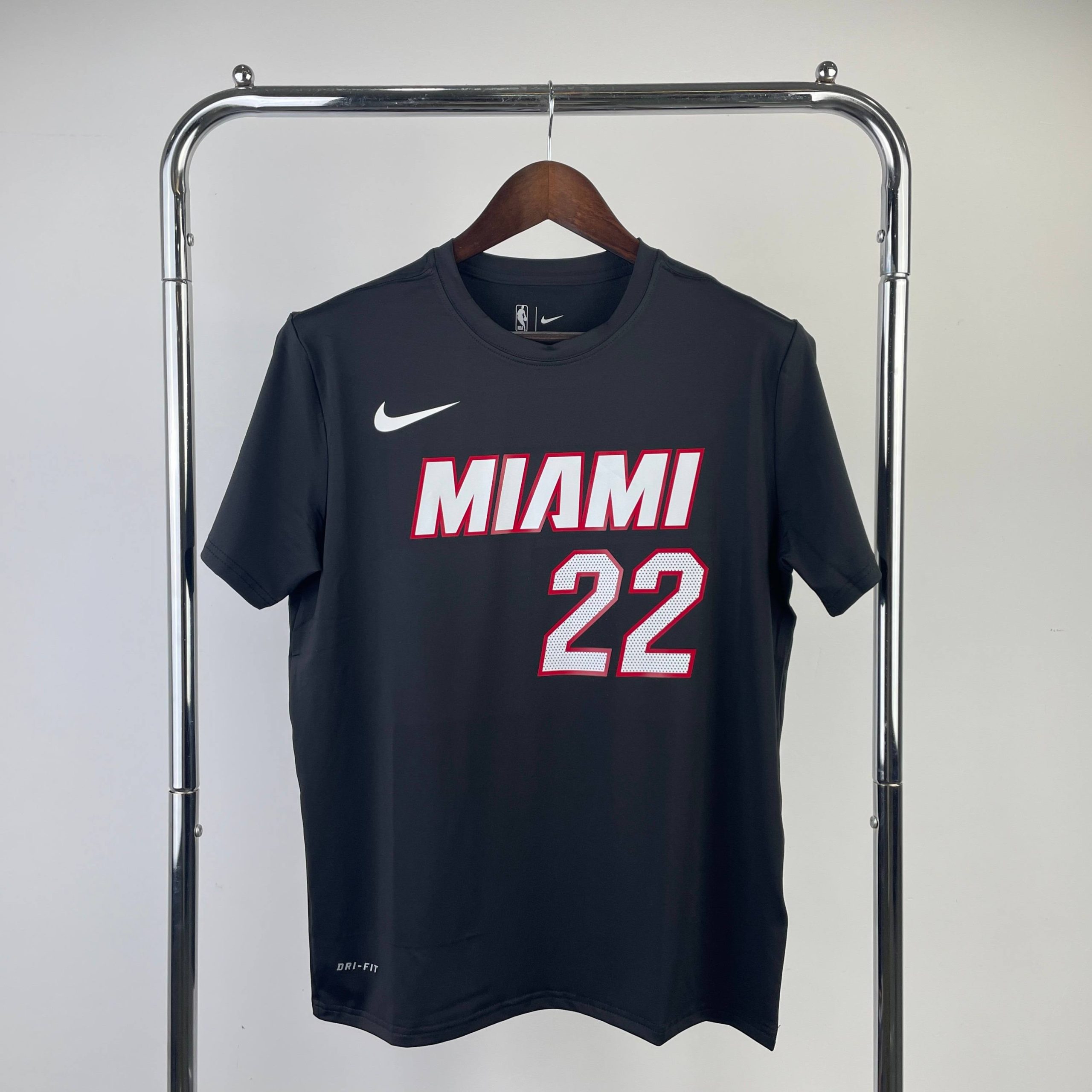 miami heat black #22 jimmy butler quick dry t shirt image 1 Miami Heat Black #22 Jimmy Butler Quick-Dry T-Shirt - Image 1