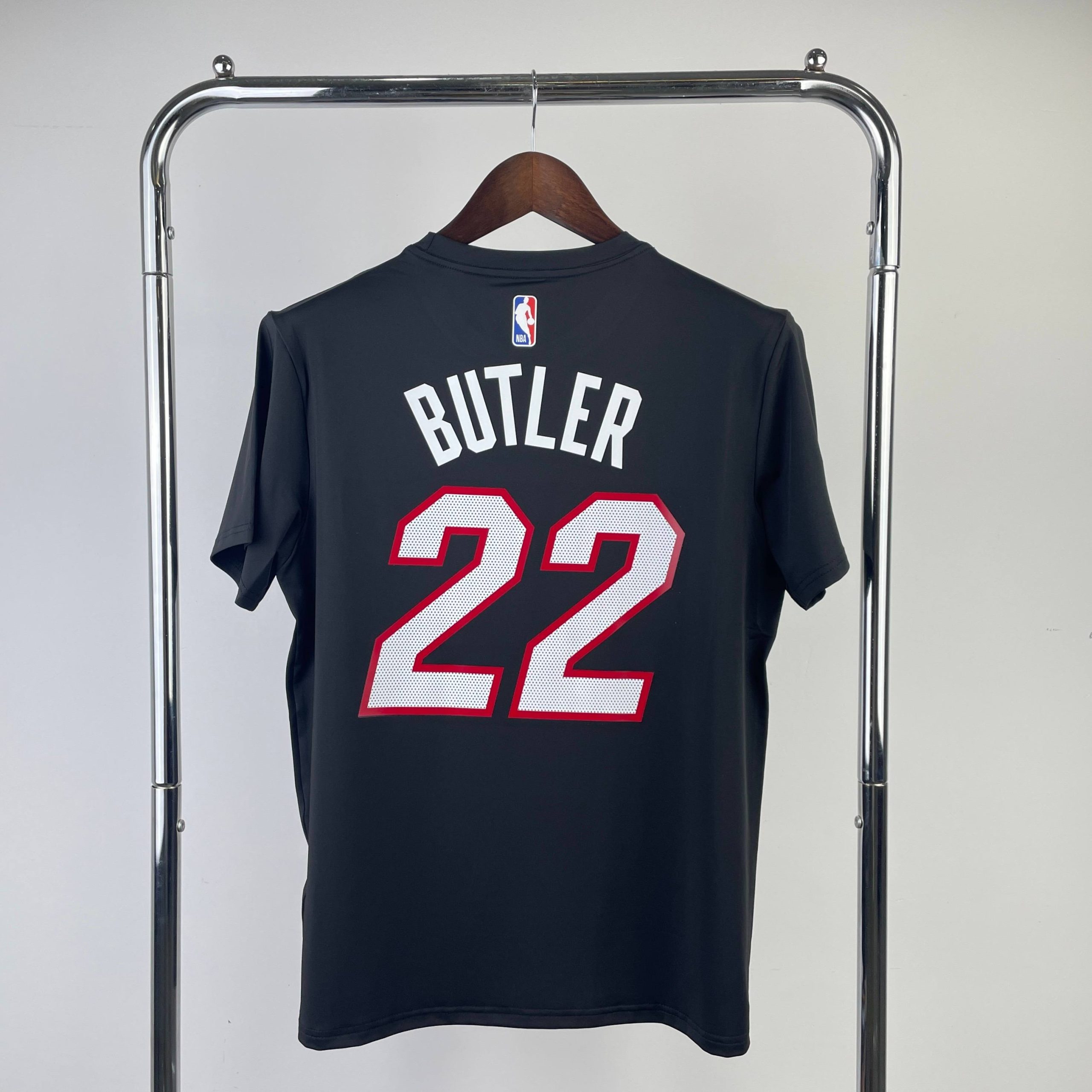 miami heat black #22 jimmy butler quick dry t shirt image 2 Miami Heat Black #22 Jimmy Butler Quick-Dry T-Shirt - Image 2