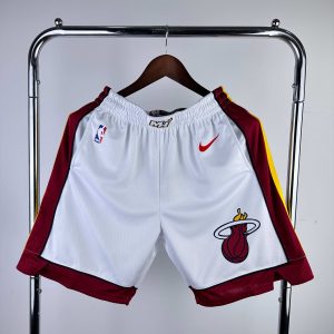 Sale Miami Heat Home White Basketball Shorts - Image 1