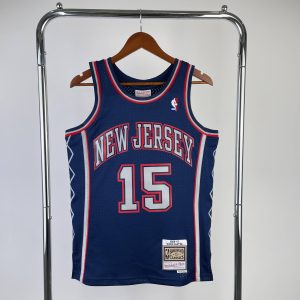 M&N Retro Swingman Jersey Brooklyn Nets 2006-07 Season Navy Blue #15 Vince Carter - Image 1