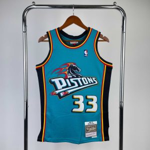 M&N Retro Swingman Jersey Detroit Pistons 1998 Season #33 Grant Hill - Image 1
