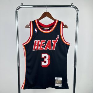 M&N Retro Swingman Jersey Miami Heat 2013-14 Season Retro Night #3 Dwyane Wade - Image 1