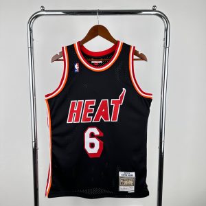 M&N Retro Swingman Jersey Miami Heat 2013-14 Season Retro Night #6 LeBron James - Image 1