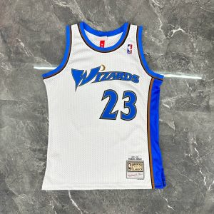 M&N Retro Swingman Jersey Washington Wizards 2001-02 Season White #23 Michael Jordan - Image 1