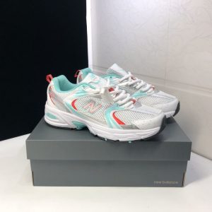 New Balance 530 WR530CC Sneakers – White Mint and Red - Main image