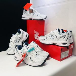 New Balance 530 WR530SG Sneakers – White and Navy - Main image