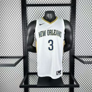 New Orleans Pelicans Home White #3 Jordan Poole Jersey - Image 1