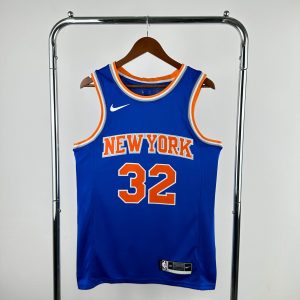 New York Knicks Blue #32 Karl-Anthony Towns Jersey - Image 1
